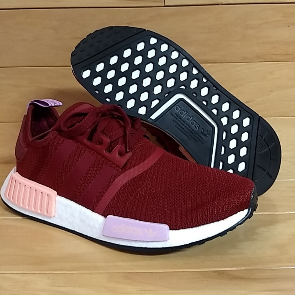Adidas NMD R1 W Womens Shoe Burgundy B37646 - Picture 3 of 8